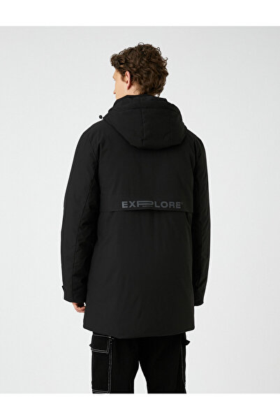 Koton Hooded Anorak Flotilla Double Pocket Detailed Snap Button Zippered