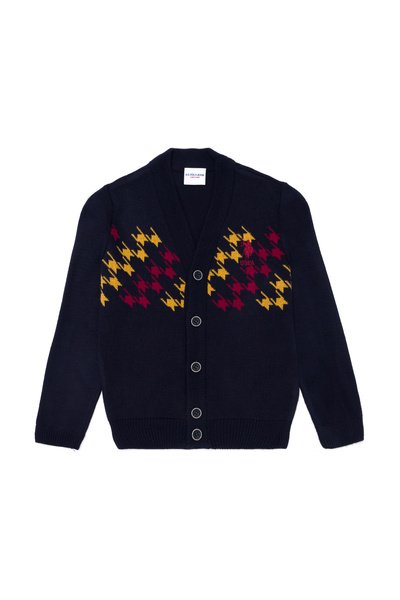 U.S. Polo Assn. Erkek Çocuk Lacivert V Yaka Triko Hırka 50253375-VR033