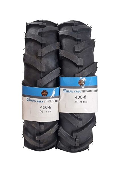 IRAN YASA TIRE&RUBBER ÇAPA MAKİNESİ LASTİĞİ 400-8  TRAKTÖR DESEN ÇİFT TAKIM