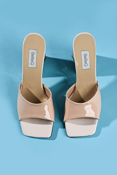 BeBeQ Store AVA Caramel Women's Heeled Slippers