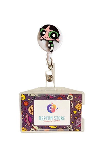 neptünstore Güçlü Kızlar - Suport pentru carduri Yoyo cu model verde, Yoyo pe...