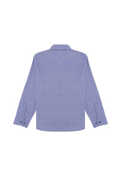 U.S. Polo Assn. Cămașă de bază cu mânecă lungă albastru închis pentru băiat 50254280 -VR032
