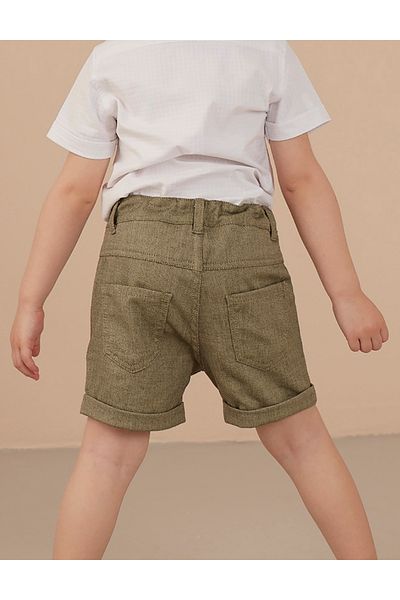 Ollie&Olla Grüne gewebte Shorts für Jungen