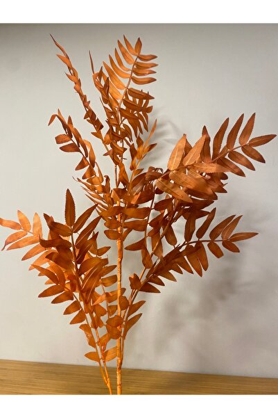 PLUS HOME YAPAY TURUNCU SEDEF YAPRAK MODEL DAL