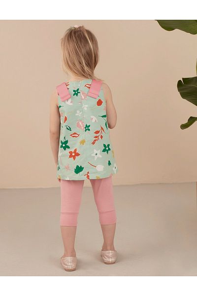 Ollie&Olla Popeline-Bluse mit Blumenmuster für Mädchen
