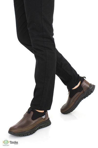 MARCOMEN Men's Genuine Leather Orthopedic Laceless Seasonal Shoes Mr25/Cs20289
