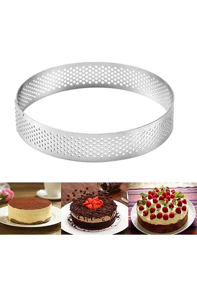 Nar kalıp Narkalıp Round Hole Tart Mold Diameter 18cm Depth 2cm