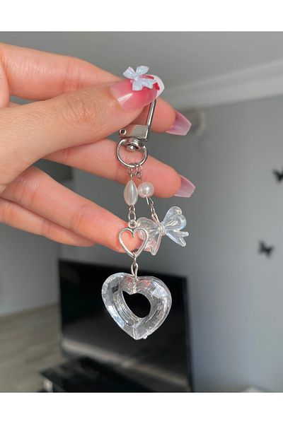 Pinky Lady Естетична прозрачна чанта Coquette - Charm