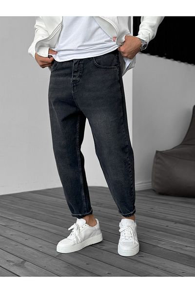 BYBASICMAN Μαύρο Washed Effect Boyfriend Ke-246