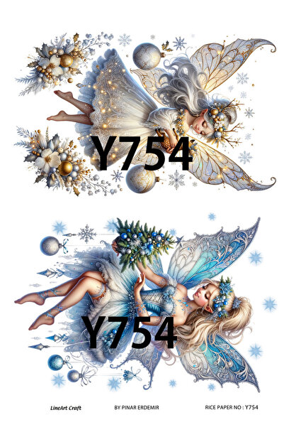 LİNEART Yeniyıl Serisi Y754 Pirinç Dekopaj 30 * 42 cm