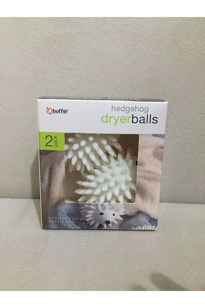 MEDU STORE 2-Piece Hedgehog Model Feather Collector Anti-Wrinkle Laundry Drying Ball