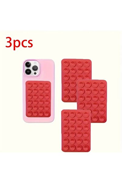 Genel Markalar Silikon Vantuzlu Telefon Tutacağı 24 Vantuzlu 3 Paket Yapışkan...