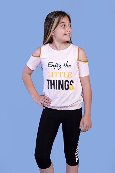 Toontoy Σετ ριγέ Β με τύπωμα για κορίτσι