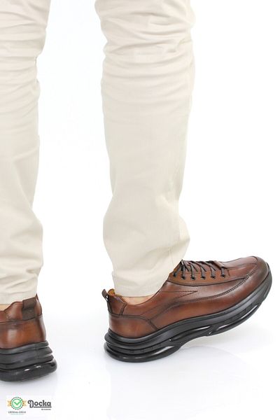 MARCOMEN Men's Genuine Leather Orthopedic Sports Style Seasonal Thick Air Sole Walking Shoes Mr4K/Cs20142