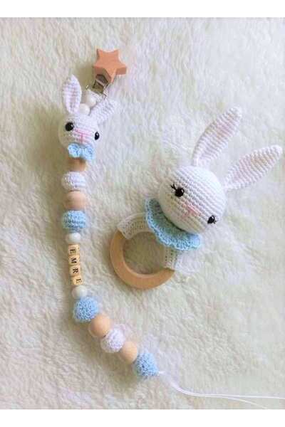 Toyscity Tavşan Emzik Çıngırak Set