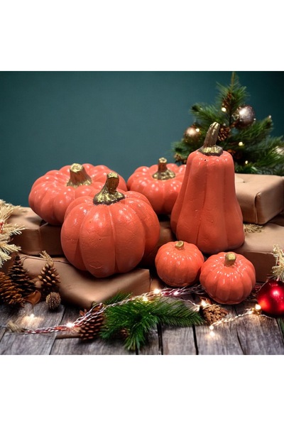 Roses BALKABAĞI DEKORATİF OBJE SETİ ( 6 PARÇA) HALLOWEN PUMPKİN
