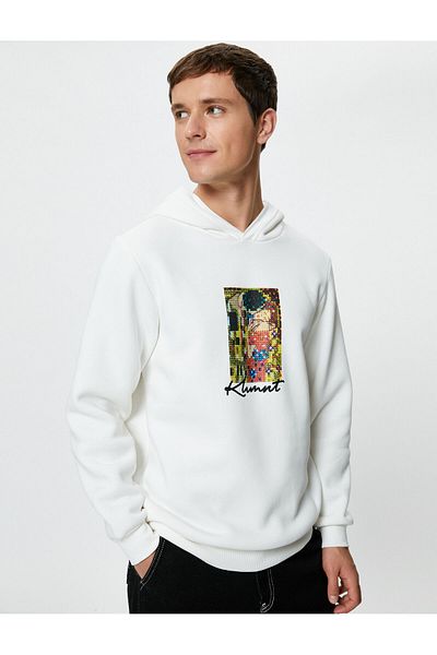 Koton Густав Климт с качулка Пот Art Licensed Printed