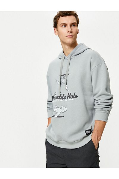 Koton Bugs Bunny Relaxed Fit Hoodie Licensed Printed