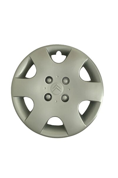 Universal Citroen C3 Gri Kırılmaz Jant Kapağı 14"inç 4 Adet 1 Set (Logo Hediy...