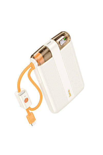 J127 Dijital Göstergeli Dual Kablolu 20w Hızlı Şarj Destekli 10.000 Mah Pd Mini Powerbank