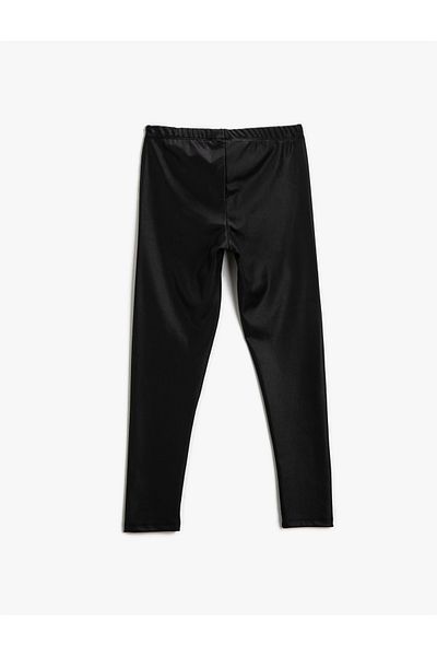 Koton Colanți pentru fete negre 3wkg40077ak