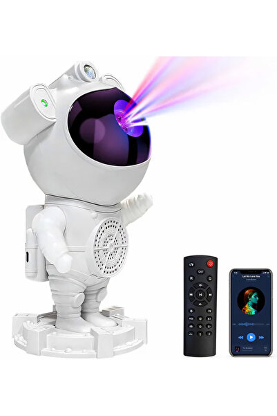 beemen Astronot Projektör Bluetooth Hoparlör Uzaktan Kumandalı 8 Projeksiyon ...