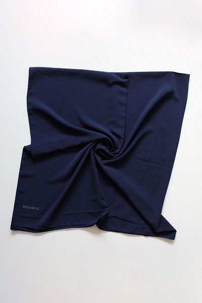 Valino 140x140 Μεταξωτό Φουλάρι Medina - Navy Blue