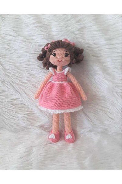 Toyscity Pembe Gül Organik Örgü Oyuncak