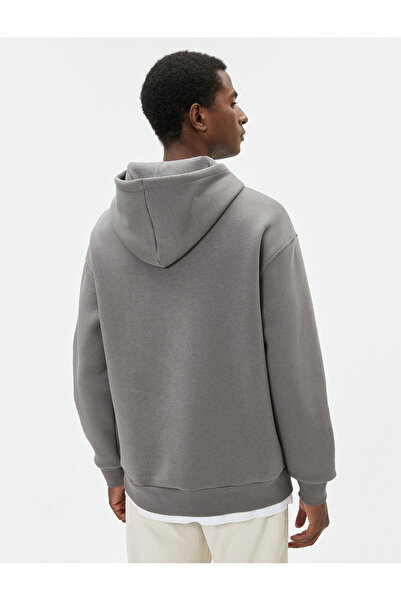 Koton Potištěná oversize mikina s kapucí s motivem Dálného východu