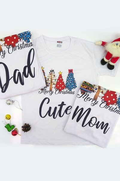 modacix New Year's Family T-Shirt Combination Mother (ONLY MOTHER'S TEE) is a Single Product Price