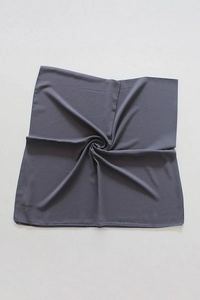 Valino Φουλάρι Medina Silk 140x140 - Γκρι