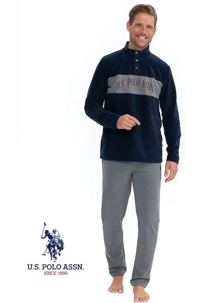 U.S. Polo Assn. Ανδρικό μακρυμάνικο Nova Σετ Ρούχα & Φούτερ για το σπίτι - MER.1.8.D.E.D.92.US.8.P2.Q/6.