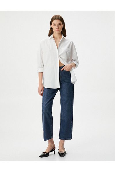 Koton Medium Indigo Women's Jeans 4WAL40404MD