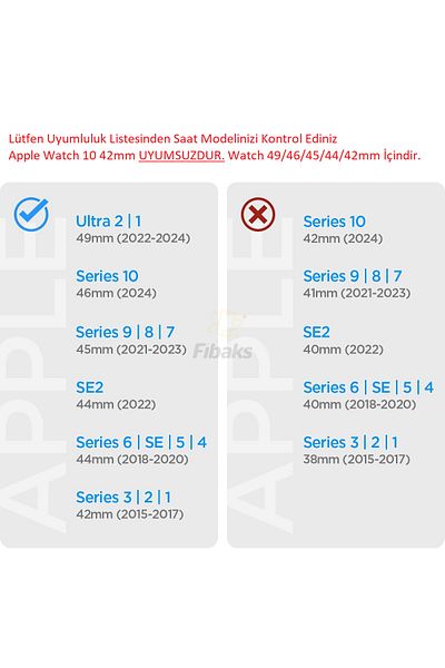 Fibaks ساعة ابل 49/46/45/44/42 ملم سلسلة 10/9/8/7/6/5/4/3/se/ultra/hk/pro/max حبل ستانلس ستيل