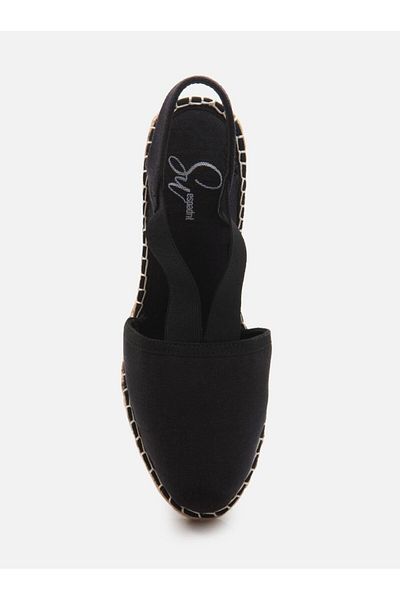 Su Espadril Elizabeth Black Women's Wedge Heeled Espadrille