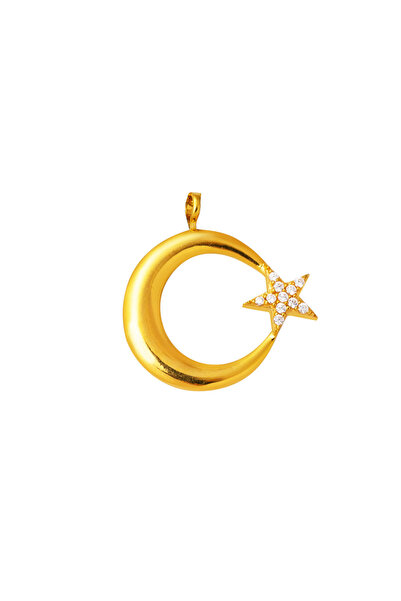 Bilezikci 22 Ayar Altın Ayyıldız Kolye Ucu