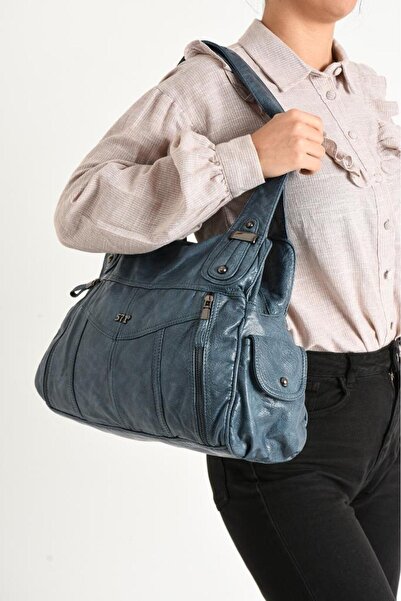 Baginn Y. S. Δερμάτινη γυναικεία τσάντα ώμου - 571 Collection, 40*25 cm, Vega...