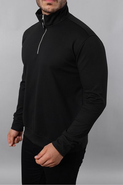 a02teks Yxc Men's Long Sleeve Slim Fit Cotton Half Zipper a Quality Sweatshirt