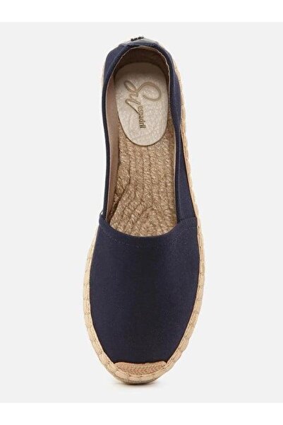 Su Espadril Aileen Lacivert Kadın Düz Espadril