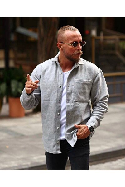 Anılfashion Kışlık Pamuklu Erkek Kumaş Oduncu Gömlek