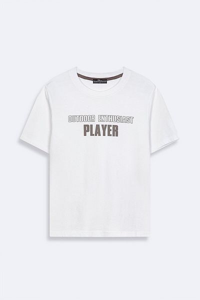 Ltb Tricou alb - Slogan imprimat