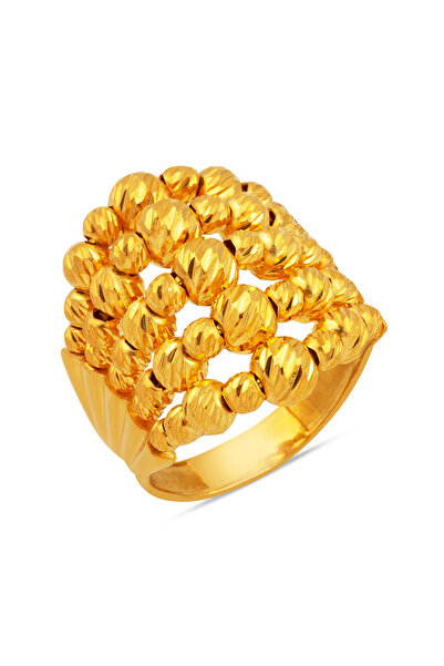 Bilezikci Top Top 22 Ayar Kaburga Altın Yüzük