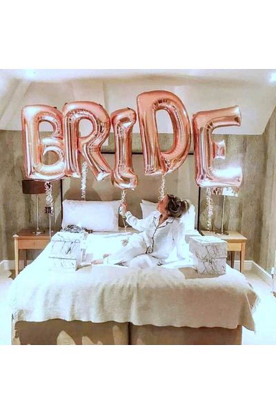 eğlencemarketi Rose Gold Foil Balloon - 34 Inch 76 Cm Suitable for Body