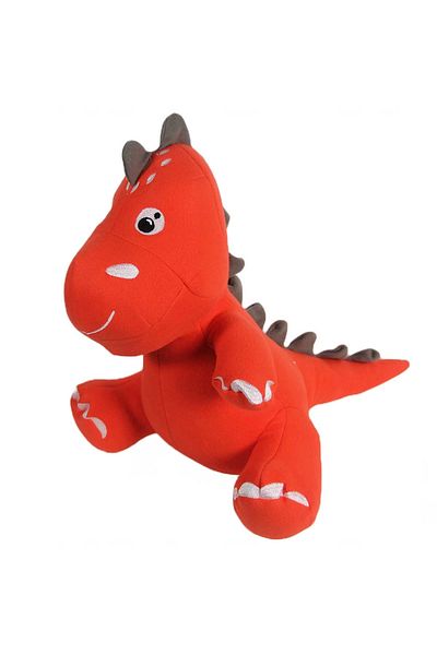 TOYFEST لعبة الدينو البرتقالية القطيفة - 40 سم