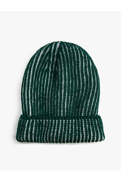 Koton Gestrickte Basic-Mütze mit detaillierten Details