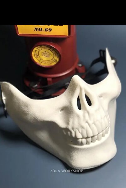 Giraffe Halloween Party Maske Beyaz Kurukafa Cadılar Bayramı Korku Maskesi An...