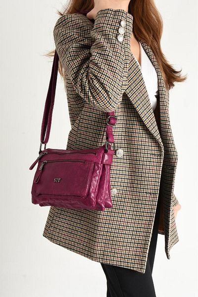 Baginn Geantă Messenger Femei Y.S.Leather - Curea încrucișată, Vegană, 22*13 Cm Faux Piele
