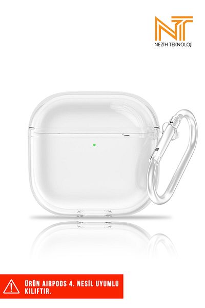 Nezih Case AirPods 4Th Crystal Airbag Silicone Case Compatible with Generation