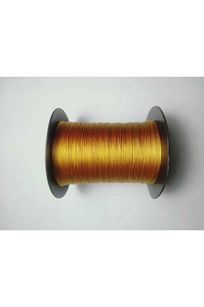 Eskişehir hobi sanat 400 μέτρα 0,5 mm κορδόνι Tasbih - Σκούρο χρυσό κίτρινο χρώμα
