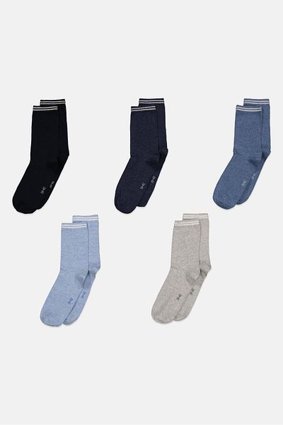 Tchibo Kids Boy 5 Pairs Knitted Crew Socks, Multicolor